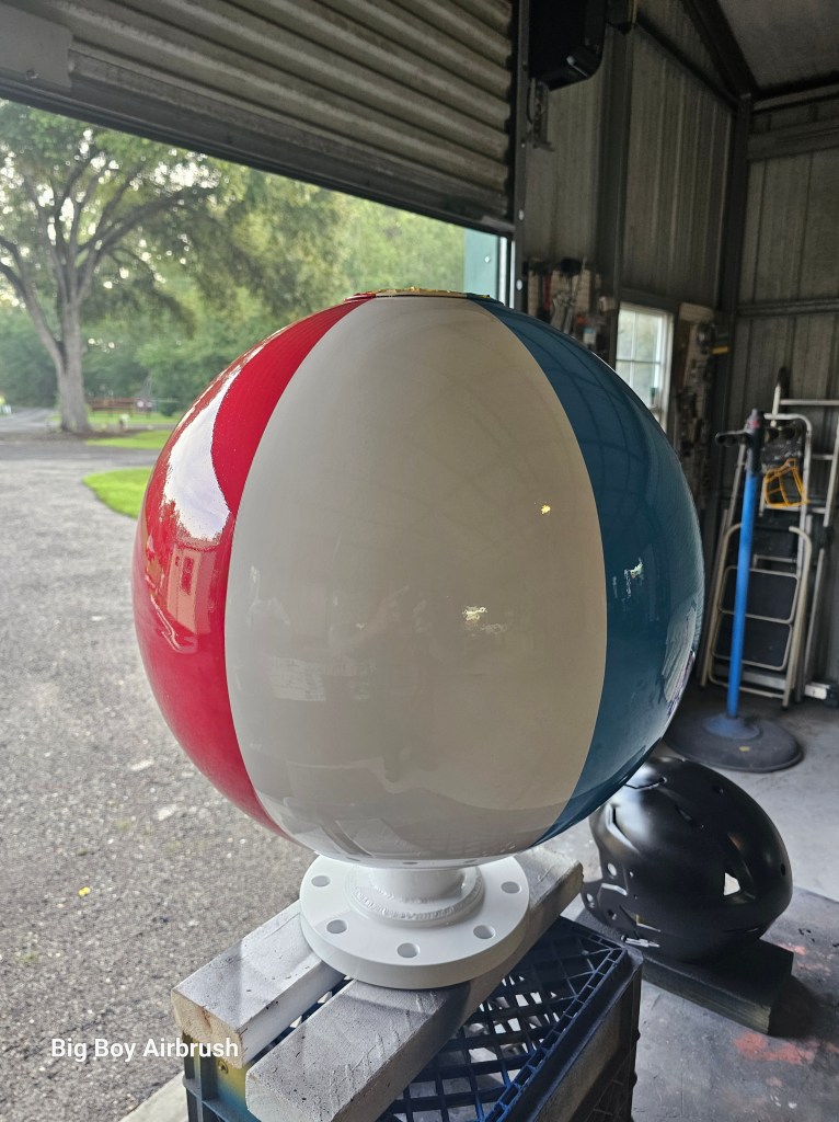 2ft Beach ball metal Unit for Dog Park Water fountain
