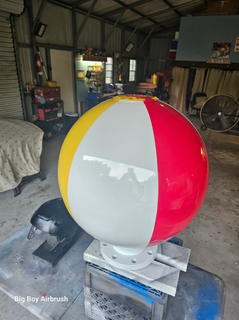 2ft Beach ball metal Unit for Dog Park Water fountain