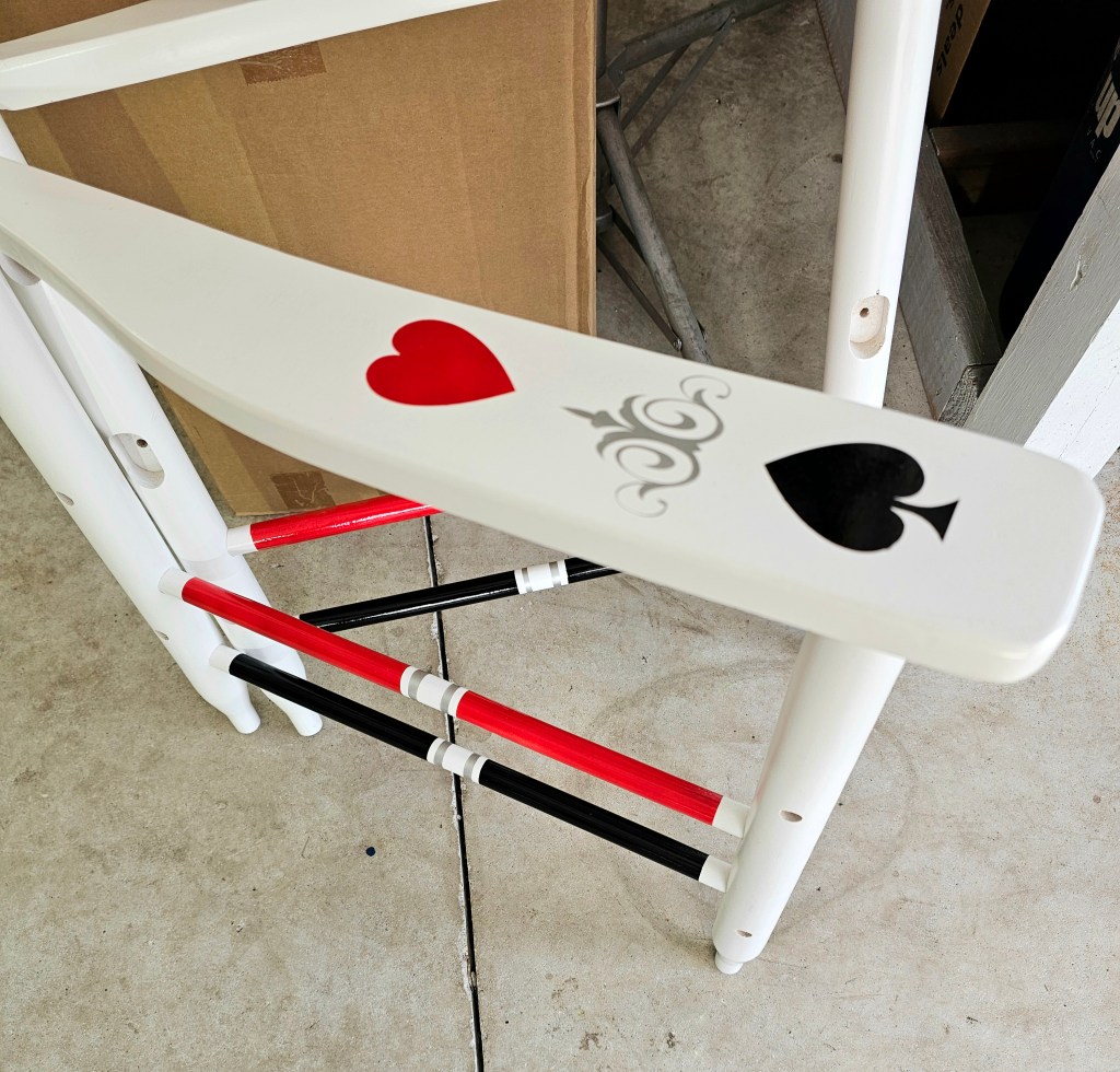 Playing Card Themed Rocking Chair