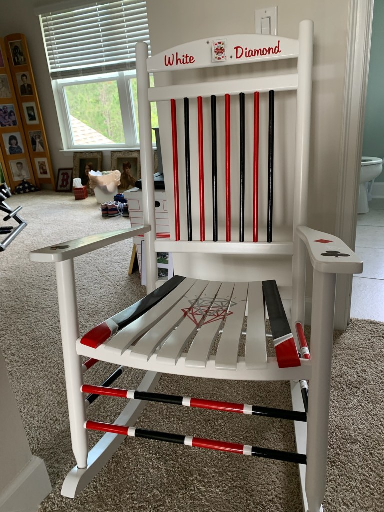 Playing Card Themed Rocking Chair